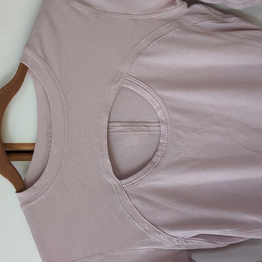 NWOT Lululemon Better Best Long Sleeve Top 6 Porcelain Pink - Picture 3 of 12